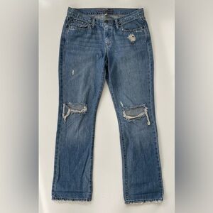Abercrombie & Fitch Women's Y2K Distressed Destroyed Bootcut Jeans Size 10
